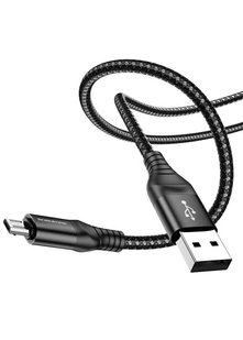 USB кабель Borofone BX56 Delighful USB to Micro-USB 1m black