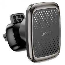 Автотримач Hoco CA106 Air outlet magnetic car holder black metal gray