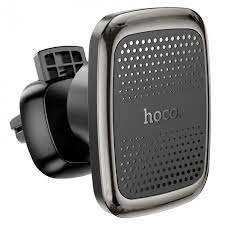 Автодержатель Hoco CA106 Air outlet magnetic car holder black metal gray
