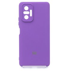 Силиконовый чехол Full Cover для Xiaomi Redmi Note 10 Pro My Color Full Camera purple