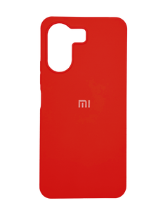 Силіконовий чохол Full Cover для Xiaomi Redmi 13C/Poco C65 red