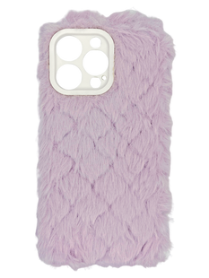 Чохол Fluffy love для iPhone 15 Pro Max purple