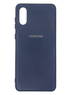 Силіконовий чохол Full Cover для Samsung A02 midnight blue my color