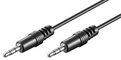 AUX кабель Jack 3.5 mm to Jack 3.5mm 1.5m black