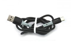 USB кабель 4YOU Rosko Type-C 3A Soft Silicone black/gray