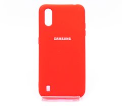 Силіконовий чохол Full Cover для Samsung A01 red
