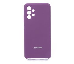 Силіконовий чохол Full Cover для Samsung A32 grape Full Camera