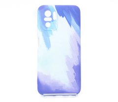 Силіконовий чохол Watercolor для Xiaomi Redmi Note 10 4G (TPU) blue