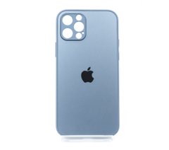 TPU+Glass чохол Matte Candy для Apple iPhone 12 Pro Full Camera blue