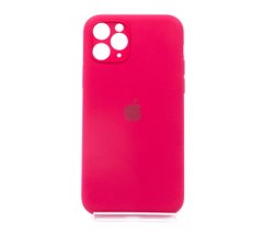 Силіконовий чохол Full Cover для iPhone 11 Pro rose red Fulll Camera