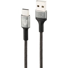 USB кабель Gelius Strong Ukraine GP-UCN002C Type-C 1.2m 3A black
