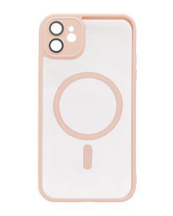 Чохол Skin Clear with MagSafe для iPhone 11 pink Full Camera