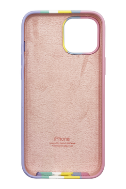 Силіконовий чохол Full Cover для iPhone 12 Pro Max Rainbow №3