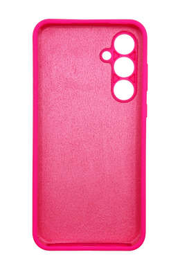 Силіконовий чохол Softy для Samsung S25 barbie pink (rose) Full Camera з мікрофіброю
