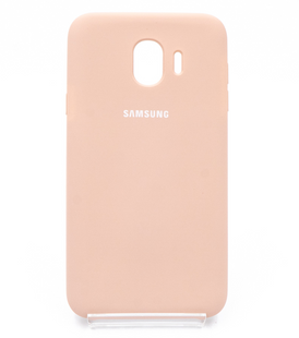 Силиконовый чехол Silicone Cover для Samsung J4-2018 pink sand
