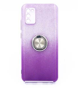 Силіконовий чохол SP Shine для Samsung A02s violet ring for magnet