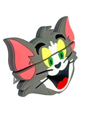 Чохол силіконовий Tom&Jerry для Apple AirPods Pro + (з карабіном) Tom/grey