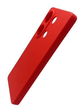 Силиконовый чехол Full Cover для Xiaomi Redmi Note 13 4G red Full Camera без logo