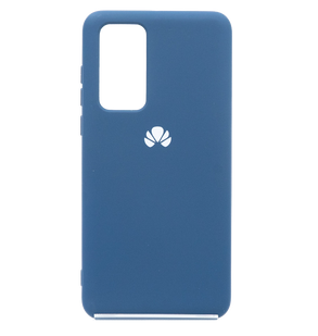 Силиконовый чехол Full Cover для Huawei P40 navy blue