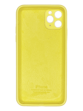 Силіконовий чохол Full Cover для iPhone 11 Pro Max mellow yellow Full Camera