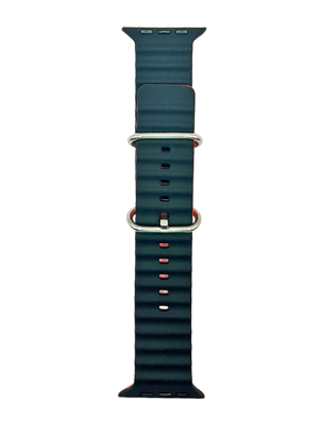 Силиконовый ремешок для Apple Watch Chain Strap Band 42/44/45/49 mm green/orange