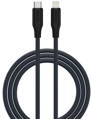 Кабель Senteo SL-04 Embossed Silicone 30W Type-C to lightning 1m black