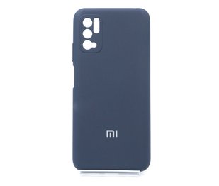 Силіконовий чохол Full Cover для Xiaomi Redmi Note 10 5G/Poco M3 Pro midnight blue Full Camera