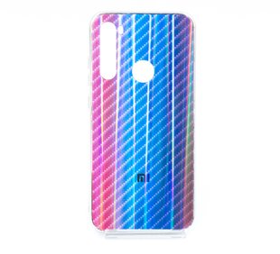 Накладка Carbon Gradient Hologram для Xiaomi Redmi Note 8 blue