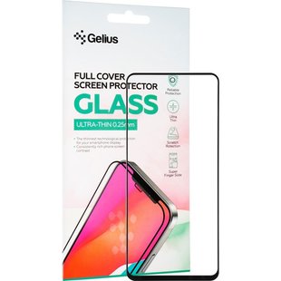 Захисне скло Gelius Full cover Ultra Thin для Xiaomi Redmi 9 black 0.25mm