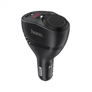 Автомобильное зарядное устройство Hoco Z34 Thunder power 1LighterPlug/96W/2USB/3,1A/LCD Black