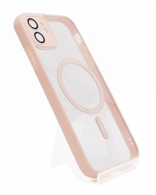 Чохол Skin Clear with MagSafe для iPhone 11 pink Full Camera
