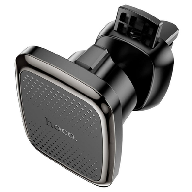Автотримач Hoco CA106 Air outlet magnetic car holder black metal gray