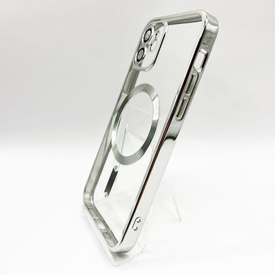 Чехол Metal Matte with MagSafe для iPhone 12 silver Full Camera