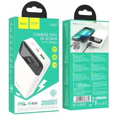 Power Bank HOCO J102A Cool figure PD20W+QC3,0 20000 mAh white