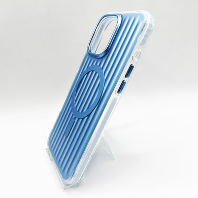 TPU чохол Ribbed Matte with MagSafe для iPhone 16 Pro Max blue