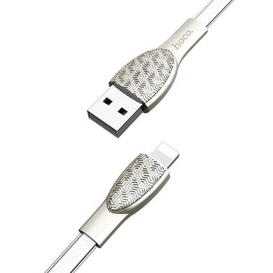 USB кабель HOCO U52 Bright Lightning 1,2m silver