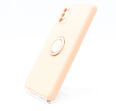 Чохол (TPU) Candy Ring для Samsung A31 pink sand Full Camera
