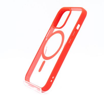 Чохол Color+MagSafe для iPhone 13 Pro clear/red