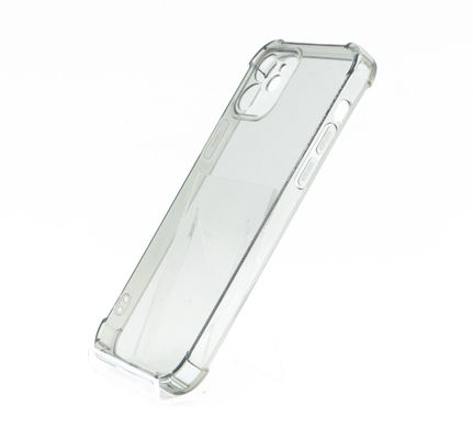 Чохол (TPU) Getman Ease logo для iPhone 12 clear gray з посил.кутами Full Camera