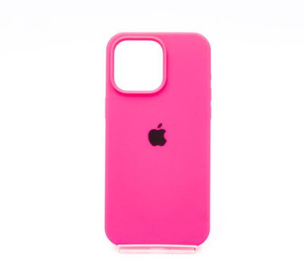 Силіконовий чохол Full Cover для iPhone 15 Pro Max barble pink (hot pink)