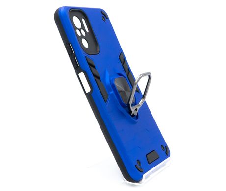Чохол SP Transformer Ring for Magnet для Xiaomi Redmi Note 10 4G blue протиударний