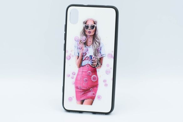 Накладка Glass+TPU girls для Xiaomi Redmi 7A