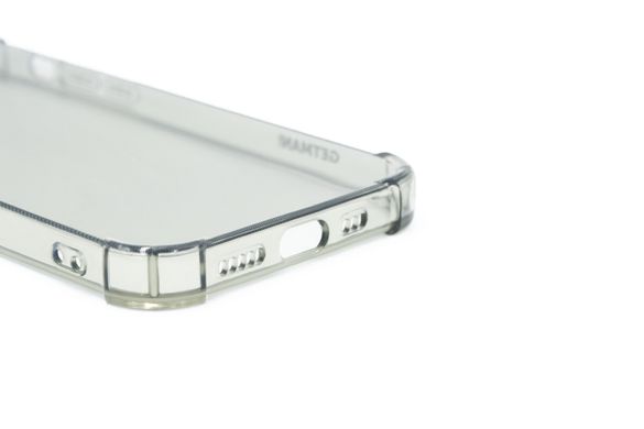 Чохол (TPU) Getman Ease logo для iPhone 12 clear gray з посил.кутами Full Camera