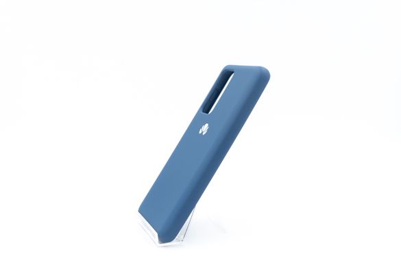 Силиконовый чехол Full Cover для Huawei P40 navy blue
