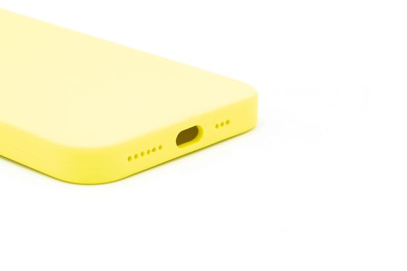 Силіконовий чохол Full Cover Square для iPhone X/XS bright yellow Full Camera