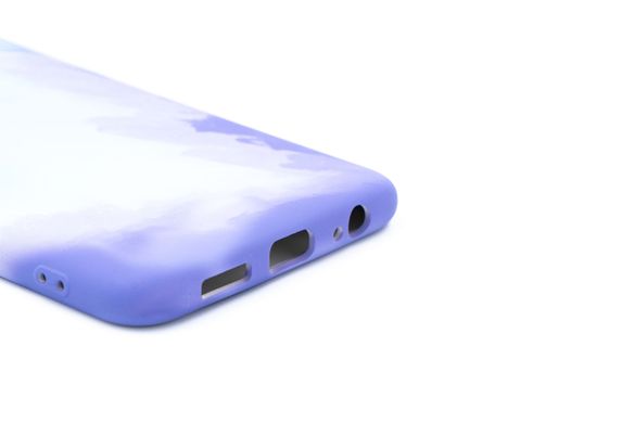Силиконовый чехол Watercolor для Xiaomi Redmi Note 10 4G (TPU) blue