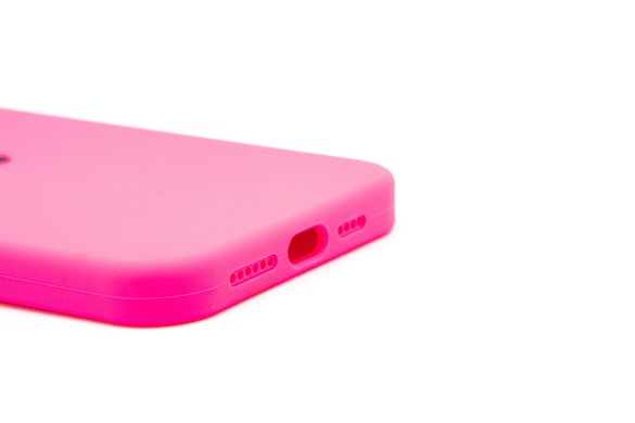 Силіконовий чохол Full Cover для iPhone 15 Pro Max barble pink (hot pink)