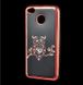 Силіконовий чохол Golden для Huawei Y5 (2017) pink сова стрази