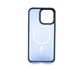 Чохол TPU+PC Metal Buttons with MagSafe Colorful для iPhone 14 Pro Max blue