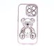 Силіконовий чохол Perfomance bear для iPhone 13 Pro rose gold Full Camera